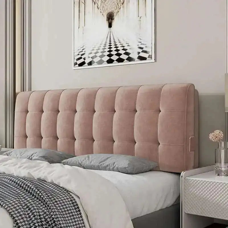 Backrest Soft Bag Bed Headboards for Hotel Headboards American Flannel Cloth Skin-Friendly Light Luxury Household Bed Headboards