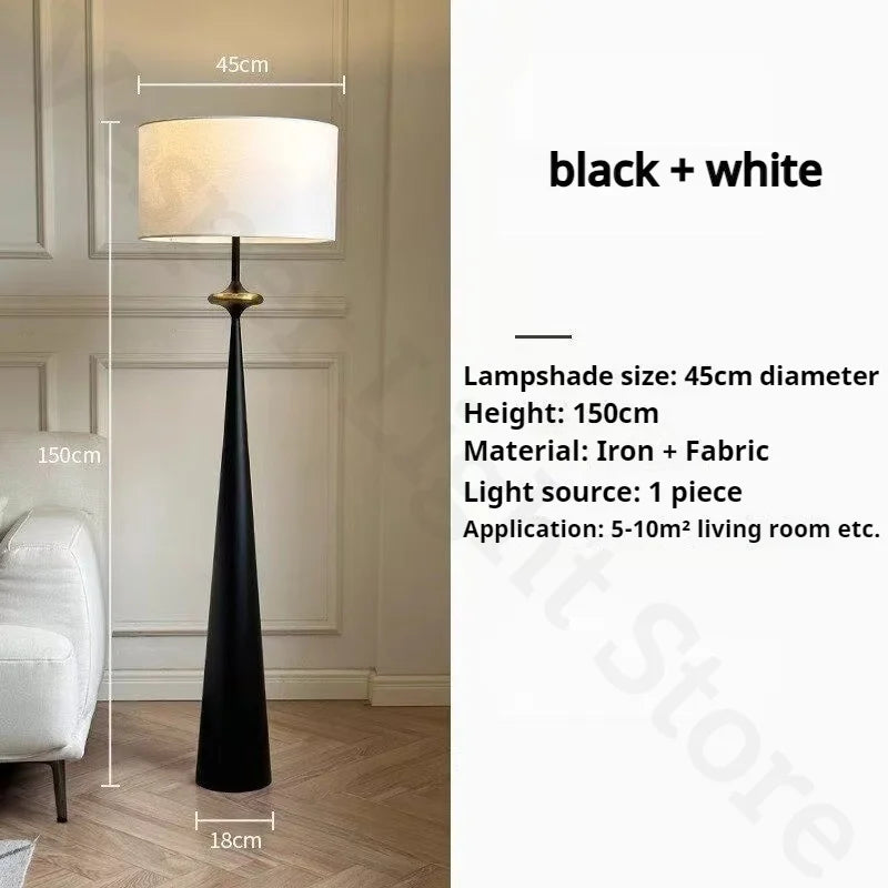 Modern Minimalist Living Room Sofa Bedroom Atmosphere Floor Lamp With French Retro Style High-end Study Lighting Fixtures