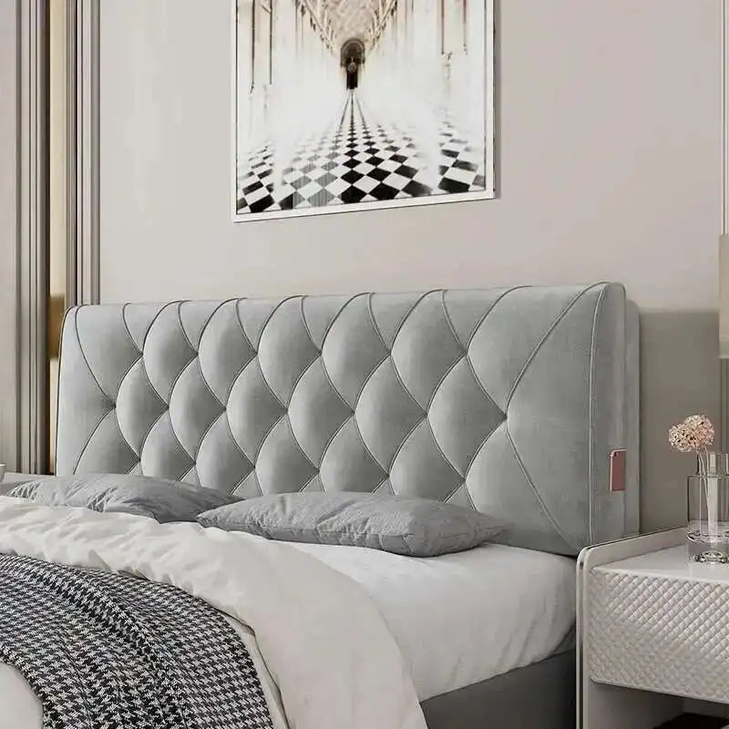 Backrest Soft Bag Bed Headboards for Hotel Headboards American Flannel Cloth Skin-Friendly Light Luxury Household Bed Headboards