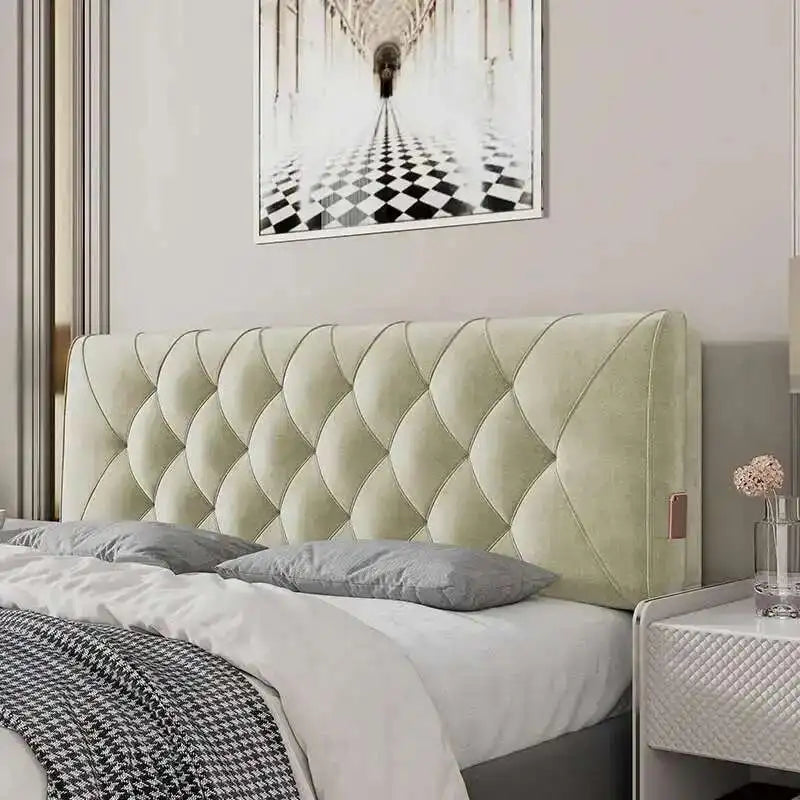 Backrest Soft Bag Bed Headboards for Hotel Headboards American Flannel Cloth Skin-Friendly Light Luxury Household Bed Headboards