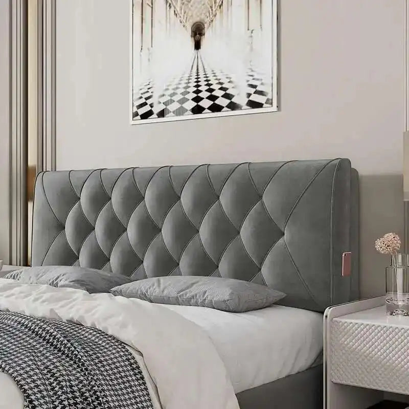 Backrest Soft Bag Bed Headboards for Hotel Headboards American Flannel Cloth Skin-Friendly Light Luxury Household Bed Headboards