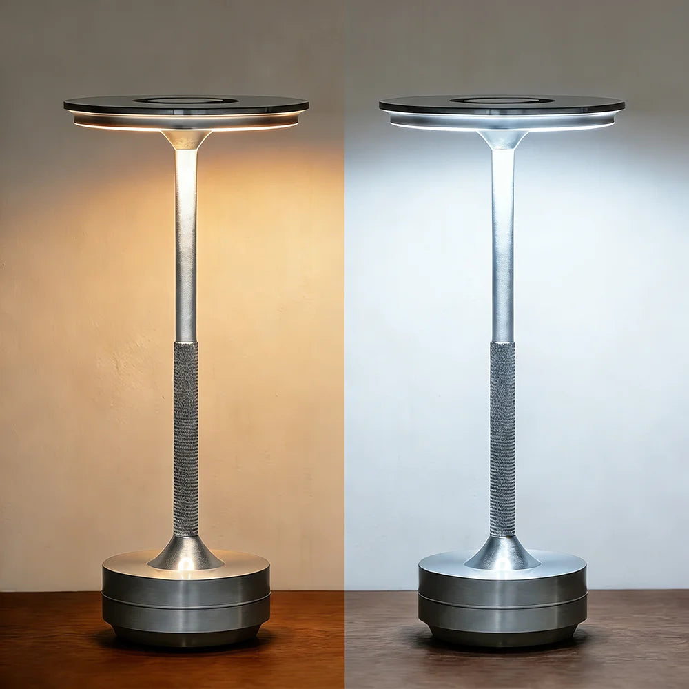 Rechargeable Wireless Table Lamp LED Touch Sensor Desktop Night Light Reading Lamp for Hotel Bar Bedroom Decor Light