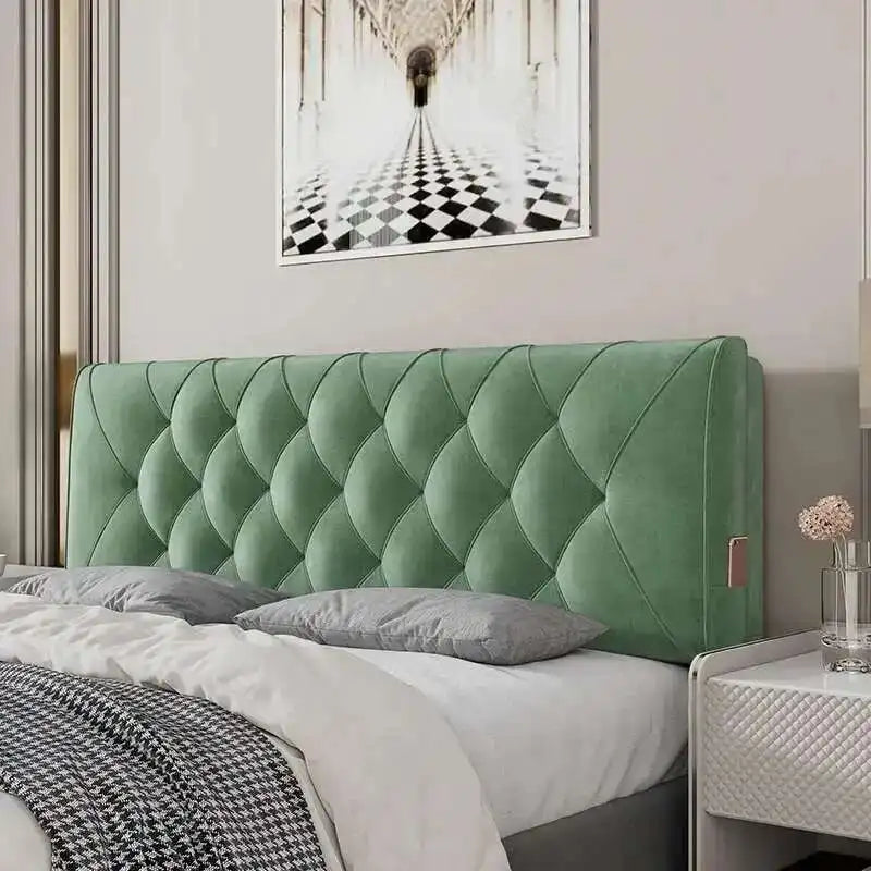 Backrest Soft Bag Bed Headboards for Hotel Headboards American Flannel Cloth Skin-Friendly Light Luxury Household Bed Headboards